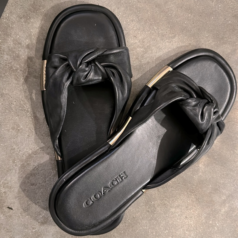 Coach Leather Slides (Open to Best Offer)